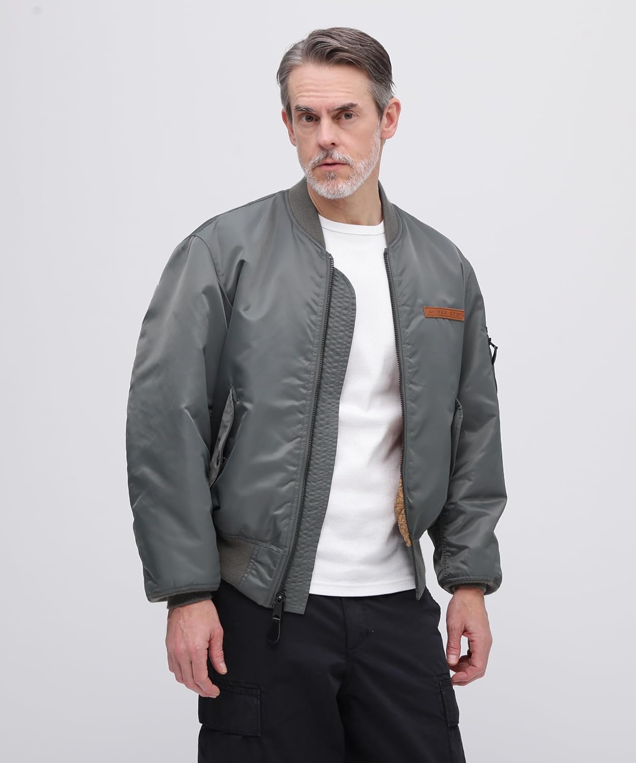 限定 AVIREX 35周年 リバーシブル MA-1 ユニオンジャック チェック